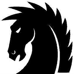 Cabeza caballo amenazante