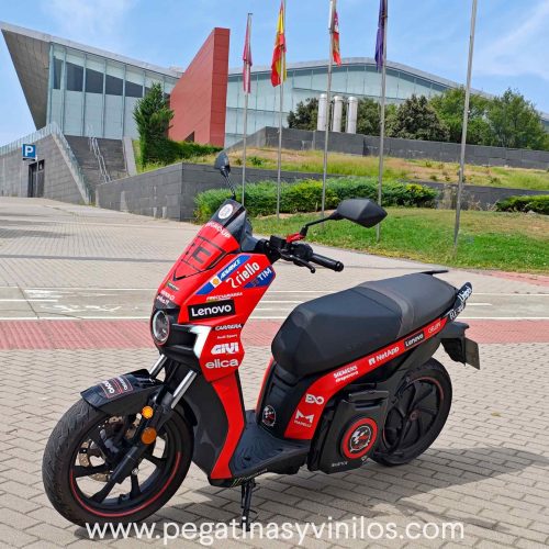 Pack Pegatinas Moto GP para Silence S01 y SEAT Mó – Marc Márquez 93 o Pecco Bagnaia 63 o Valentino Rossi 46
