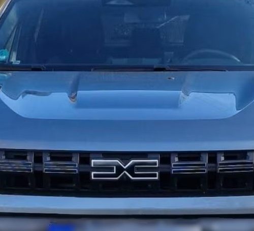 Vinilo adhesivo al corte diseño personalizado. Tiras frontal Dacia Bigster