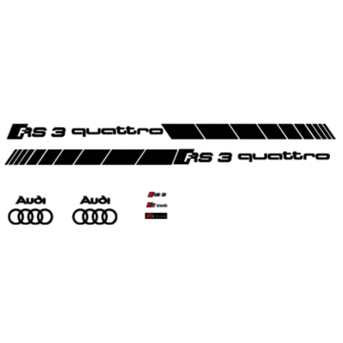 Pack de pegatinas diseñadas a medida para Audi RS3