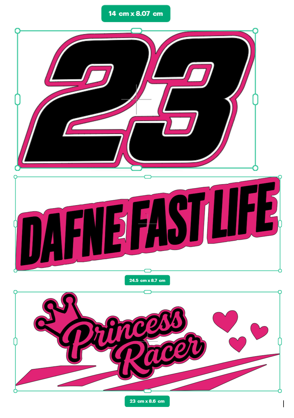 6 pegatinas personalizadas a 2 colores - Imagen 2