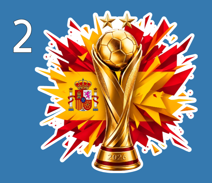 Pegatina España campeona del mundo 2026 – Segunda estrella - Imagen 3