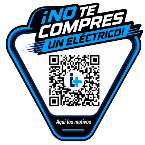 Pegatina No te compres un eléctrico con código QR interactivo
