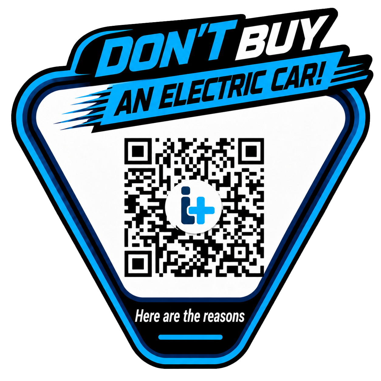 “Do not buy an electric car” interactive QR sticker