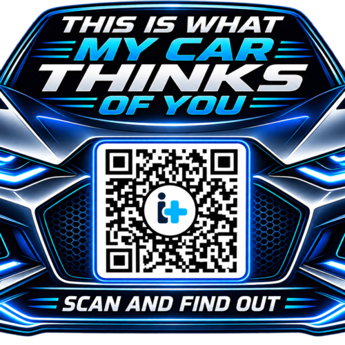“What my car thinks of you” interactive QR sticker