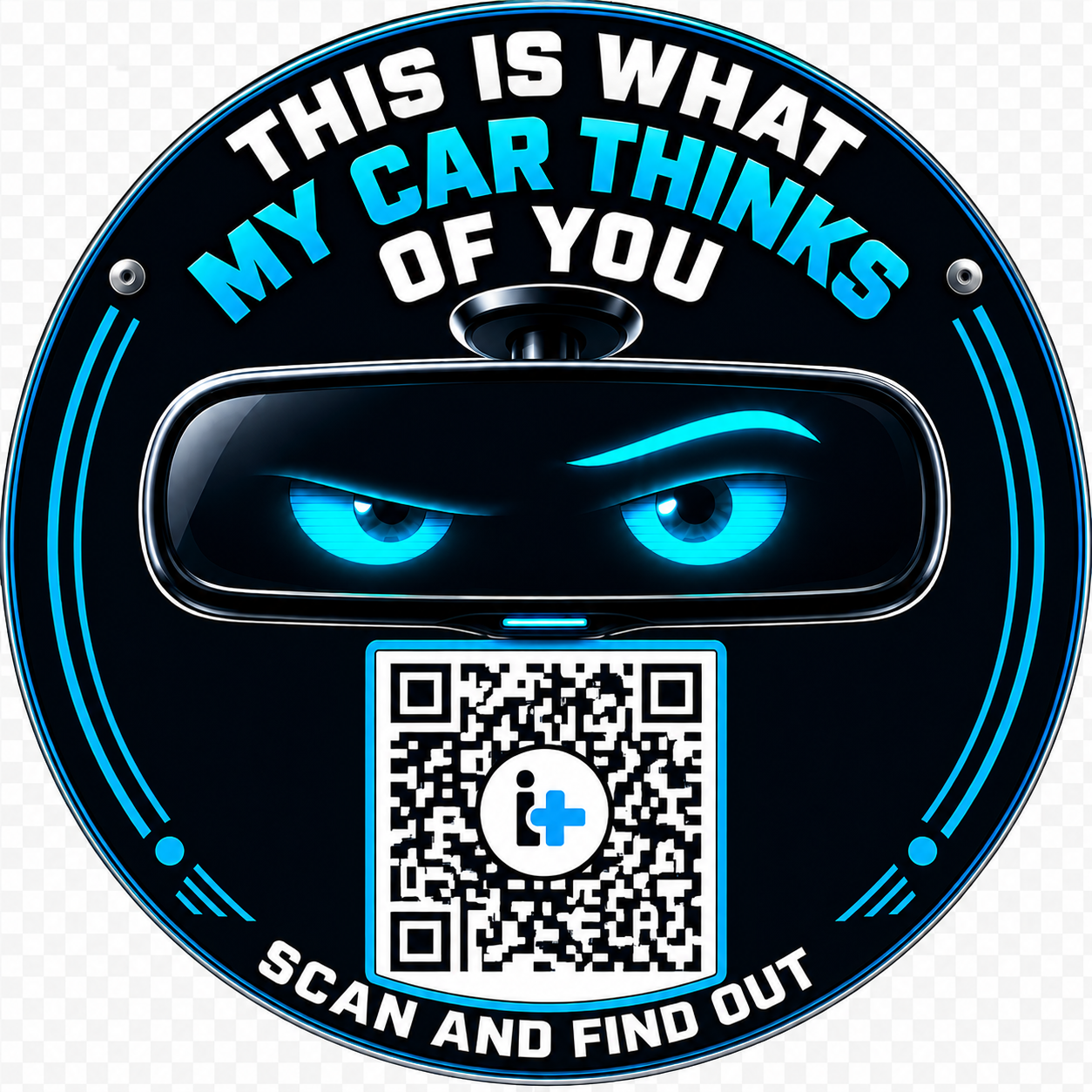 “What my car thinks of you” interactive QR sticker - Imagen 2