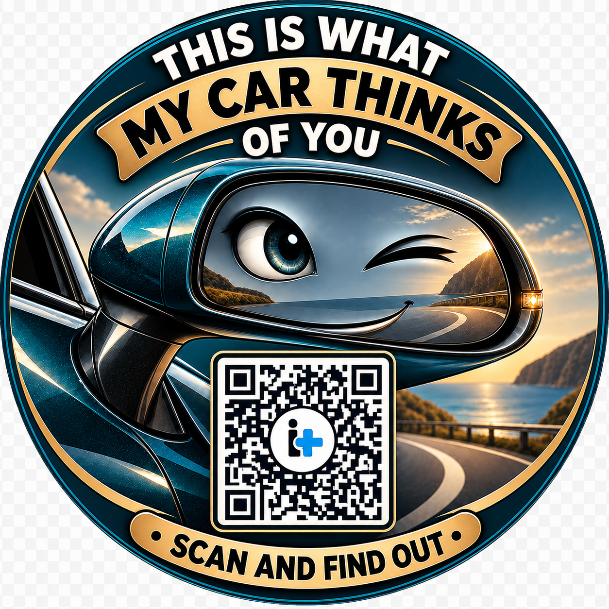 “What my car thinks of you” interactive QR sticker - Imagen 3
